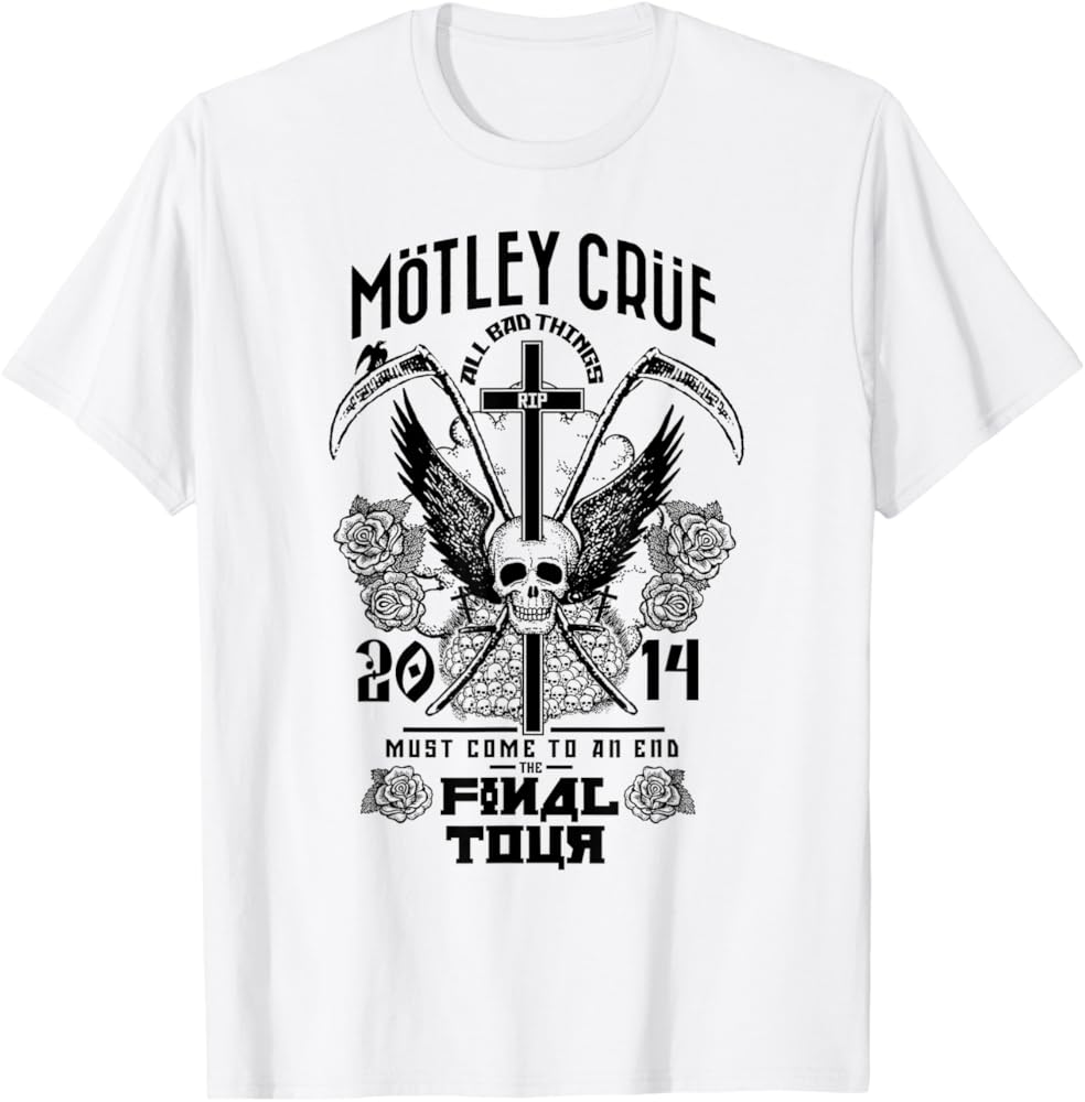 Amazon.com: Mötley Crüe – 2014 Final Tour T-Shirt : Clothing